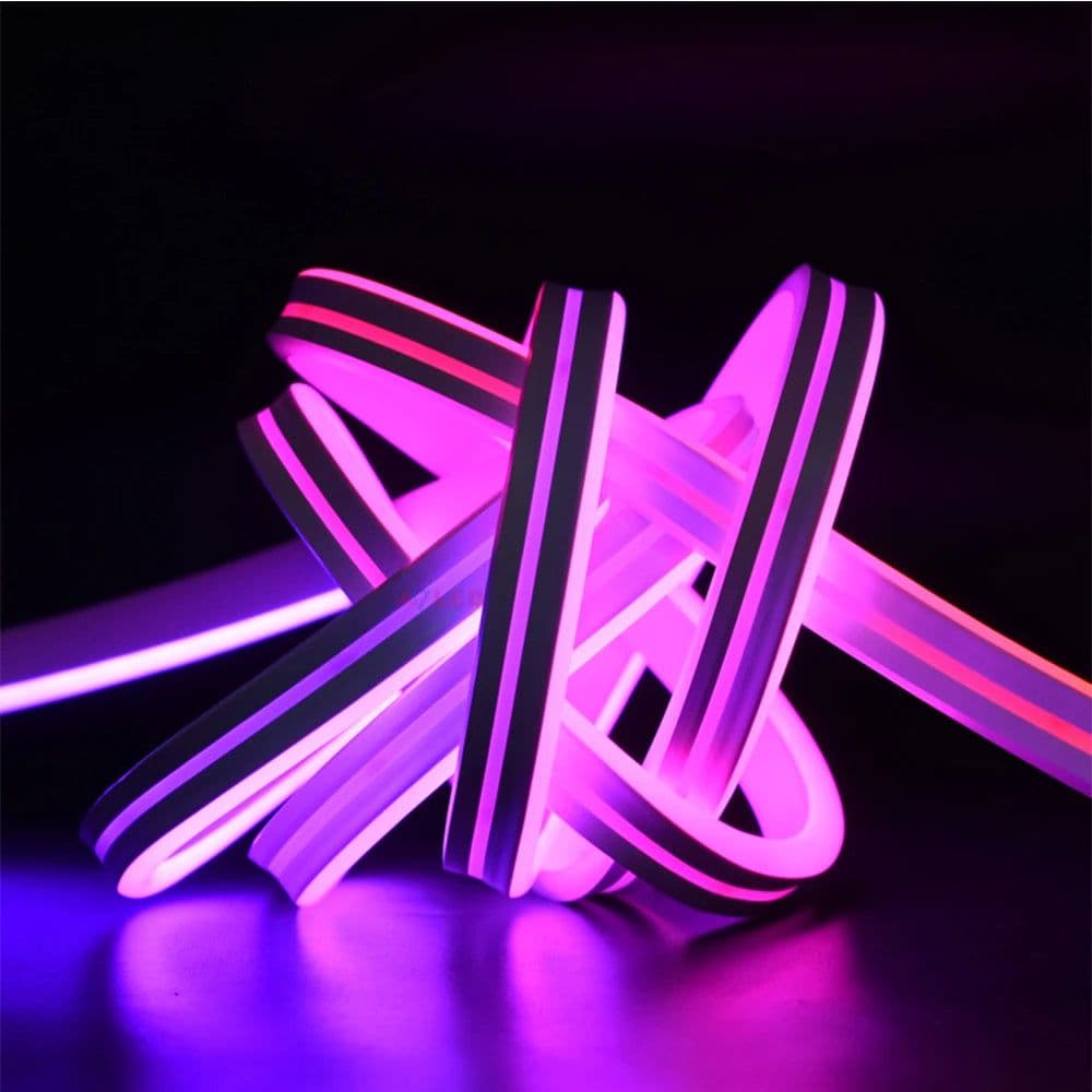 image-DC12V Neon LED Strip 120LEDs/M Flexible Rope Tube Neon Light Waterproof 1M 2M 3M 4M 5M For Home Decoration