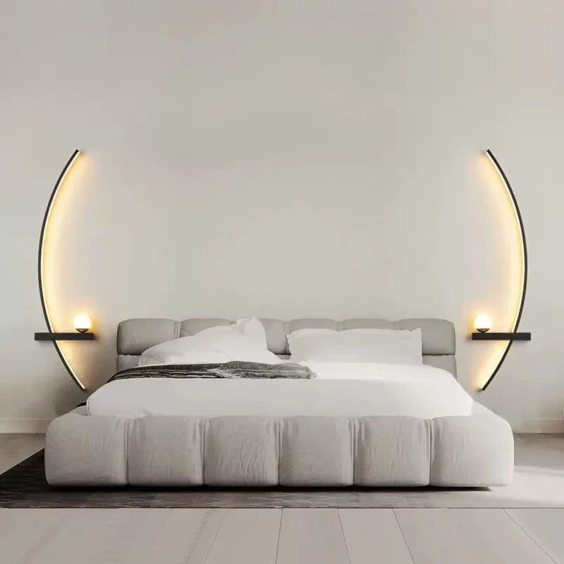 image-Modern LED Wall Lamp Minimalist Black Gold Decorative wall Sconce For Bedroom Bedside Study Home Indoor Lighting Lusters Lights