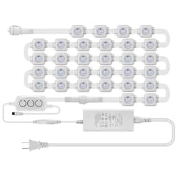 image-5054 16703IC(WS2811 WS2812B) Outdoor Eaves LED Light String Kit 2.4G BEL+WIFI Controller Work With Alexa Google Home Assistant