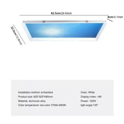 image-New Style Blue Sky Ceiling Lamp recessed skylight for Bathroom Living Room Kitchen Natural Lighting Indoor Decor office home