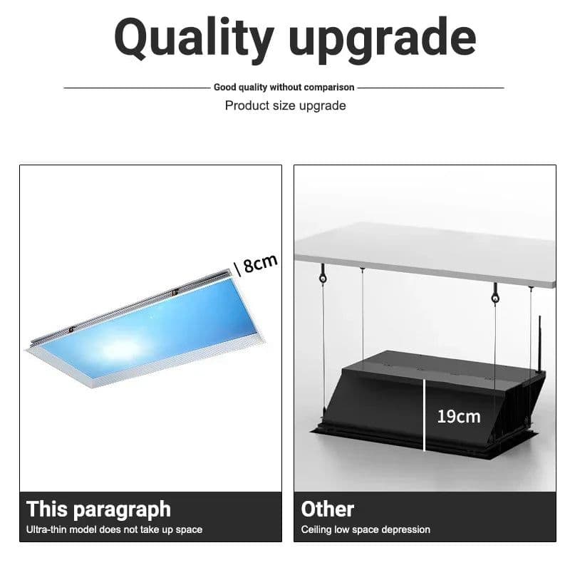 image-New Style Blue Sky Ceiling Lamp recessed skylight for Bathroom Living Room Kitchen Natural Lighting Indoor Decor office home