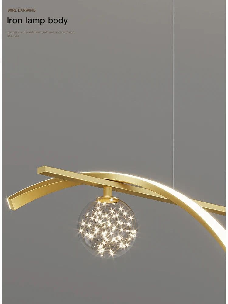 image-Modern LED Chandelier for Living Room Dining Room Glass Ball Kitchen Lamp Home Decor Lighting Novelty Nordic LED Hanging Lights
