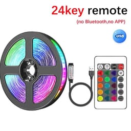 image-RGB 3.28ft/1M~100ft/30M Smart LED Strip Lights With 44-Key Remote & APP Control Music Sync LED Ambient Lamp For Home Decoration