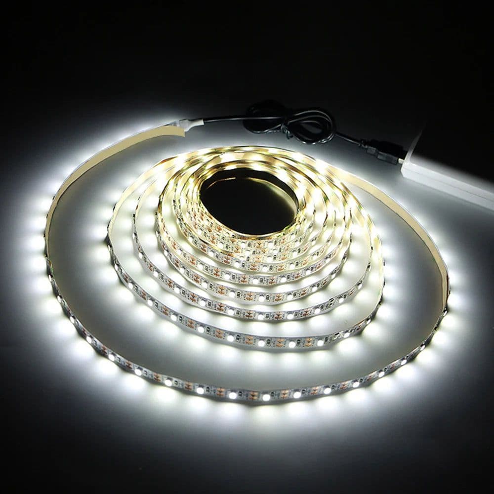 image-1meter DC 5V USB LED Strips 2835 White Warm White LED Strip Light TV Background Lighting Tape Home Decor Lamp LED String Light