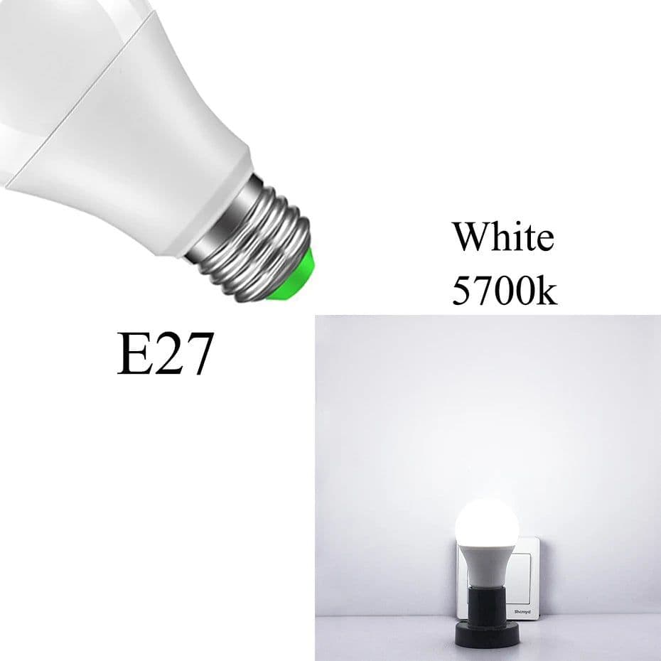 image-85-265V E27 LED Sensor Lamp Bulb IP44 10W 15W Automatic Dusk To Dawn LED Day Night Light Sensor Bulb For Home Porch Hallway