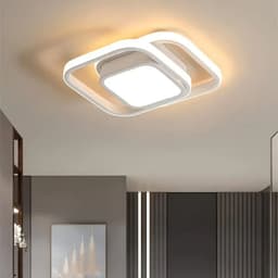 image-LED Aisle Ceiling Lights Small Ceiling Lamp Modern 2 Rings Led Surface Lighting Fixture for Home Hallway Balcony Office Lustre