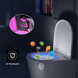 image-USB Rechargeable Toilet Motion Sensor Light 16 Colors Changing Sensor LED Washroom Night Light Indoor Home Bathroom Toilet Lamp