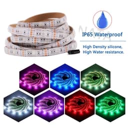 image-5050 RGB LED Strip AA Battery Box 0.5m 1m 2m LED Light Lamp For Home Decoration Waterproof Flexible Ribbon LED Light