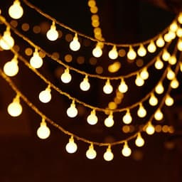 image-LED String Light Outdoor 10M Ball Chain Light Garland Lamp Bulb Fairy Light Party Home Wedding Garden Christmas Decoration