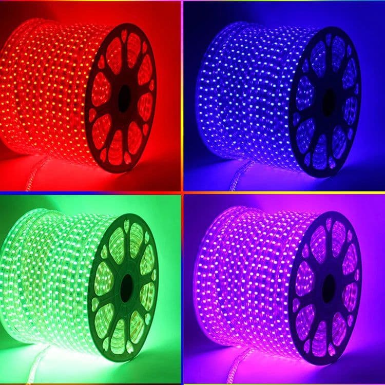 image-220V 230V Tuya Smart Life SMD5050 RGB CCT LED Strip Light Wifi Voice Contol Dimmer Outdoor Garden Lights for Alexa Google Home