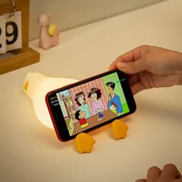 image-Duck Rechargeable LED Night Light Pat Silicone Lamp Bedside Cartoon Cute Children Nightlights for Home Room Decor Birthday Gift