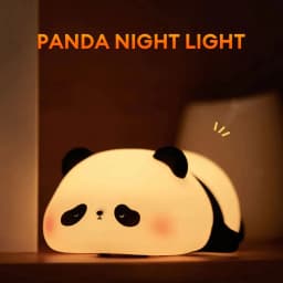 image-LED Night Lights Cute Panda Silicone Lamp USB Rechargeable Timing Bedside Decor Kids Birthday Gifts for Home Bedroom Decor
