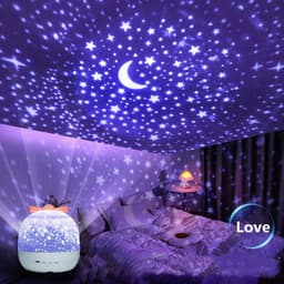 image-Galaxy Rotating Projector LED Night Light Starry Mermaids Porjectors Lamp For Decoration Bedroom Home Decorative Children Gifts