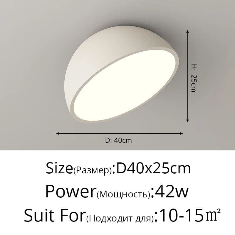image-Creative Led Ceiling Lights White Black Acrylic Lamps For Bedroom Living Dining Room Aisle Indoor Daily Lightings Home Fixtures