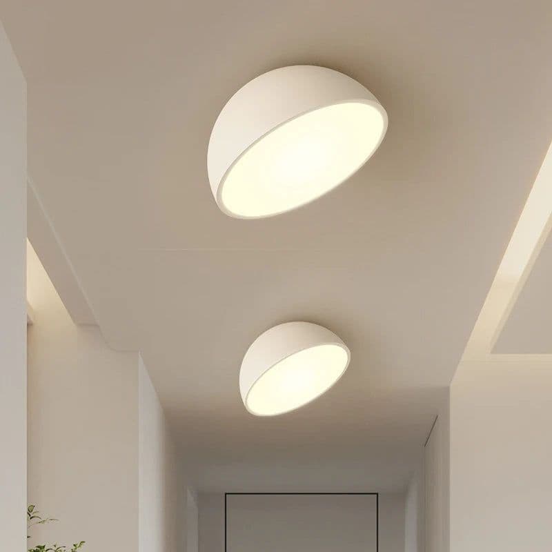 image-Creative Led Ceiling Lights White Black Acrylic Lamps For Bedroom Living Dining Room Aisle Indoor Daily Lightings Home Fixtures