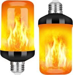 image-LED Night Light Flame Light Bulb 4 Modes Fire Bulb Lamp Christmas Party Outdoor Indoor Home Decor E27 Base Flickering Nightlight