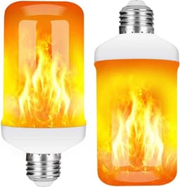 image-LED Night Light Flame Light Bulb 4 Modes Fire Bulb Lamp Christmas Party Outdoor Indoor Home Decor E27 Base Flickering Nightlight
