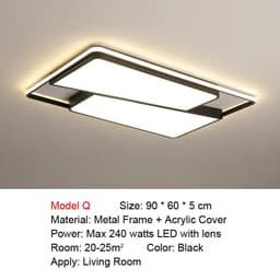 image-Smart LED Ceiling Light for Living Room Bedroom Kitchen Bathroom Dining Room Modern Home Lighting Voice Control Remote Control