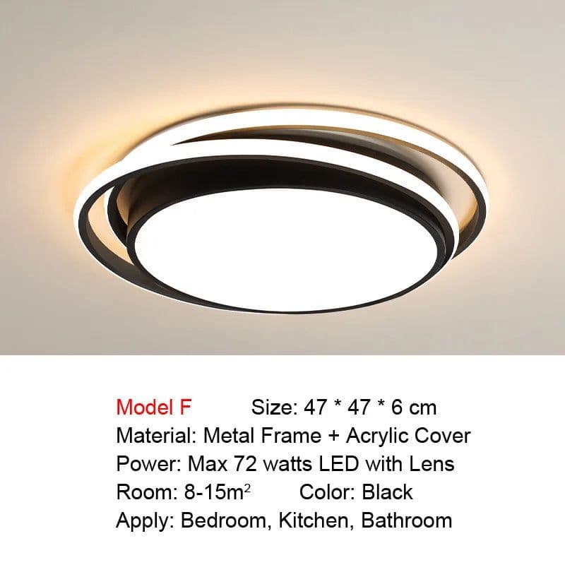image-Smart LED Ceiling Light for Living Room Bedroom Kitchen Bathroom Dining Room Modern Home Lighting Voice Control Remote Control