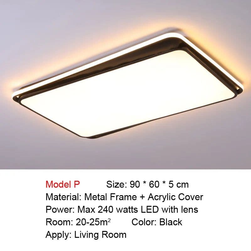 image-Smart LED Ceiling Light for Living Room Bedroom Kitchen Bathroom Dining Room Modern Home Lighting Voice Control Remote Control