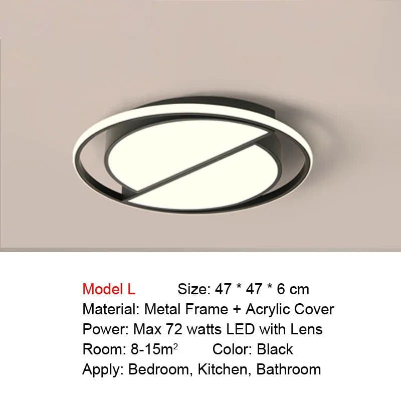 image-Smart LED Ceiling Light for Living Room Bedroom Kitchen Bathroom Dining Room Modern Home Lighting Voice Control Remote Control