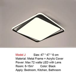 image-Smart LED Ceiling Light for Living Room Bedroom Kitchen Bathroom Dining Room Modern Home Lighting Voice Control Remote Control