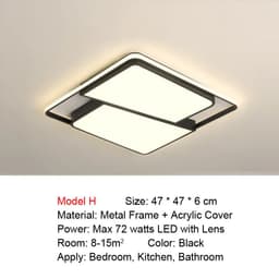 image-Smart LED Ceiling Light for Living Room Bedroom Kitchen Bathroom Dining Room Modern Home Lighting Voice Control Remote Control