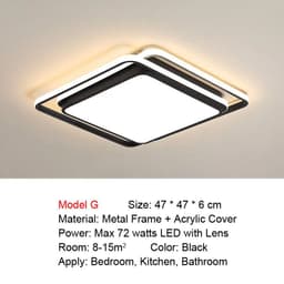 image-Smart LED Ceiling Light for Living Room Bedroom Kitchen Bathroom Dining Room Modern Home Lighting Voice Control Remote Control