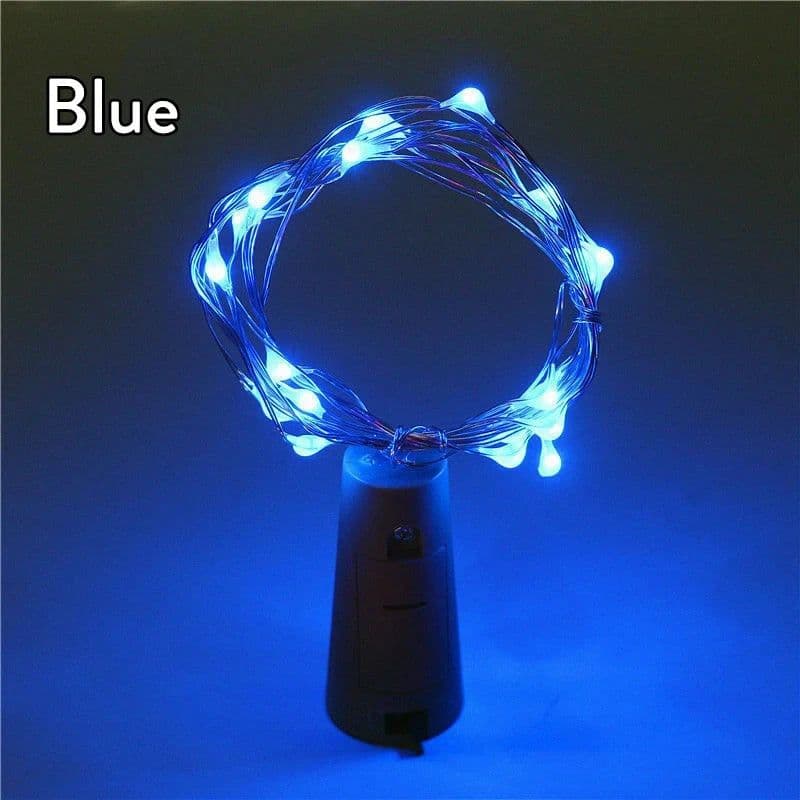 image-10LED 15LED 20LED Solar Wine Bottle Lights Cork Shape Fairy Lights Garland Christmas Light Copper Wire Home Room Decoration Lamp