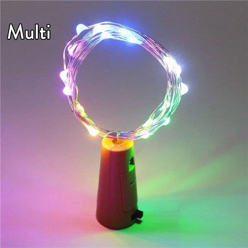 image-10LED 15LED 20LED Solar Wine Bottle Lights Cork Shape Fairy Lights Garland Christmas Light Copper Wire Home Room Decoration Lamp