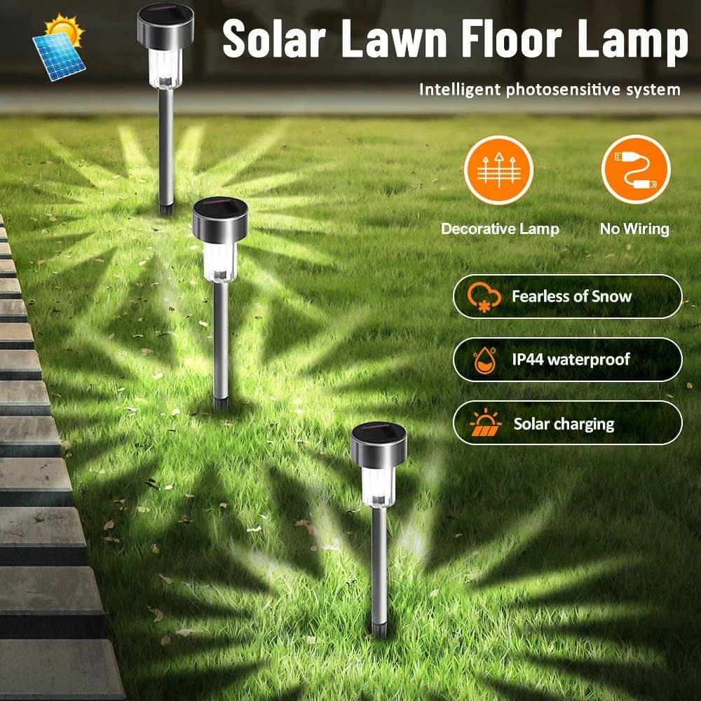 image-1~10PCS Solar Garden Light Outdoor Solar Powered Lamp Lanter Waterproof Landscape Lighting For Pathway Patio Yard Lawn