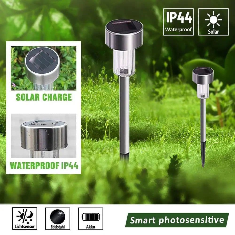 image-1~10PCS Solar Garden Light Outdoor Solar Powered Lamp Lanter Waterproof Landscape Lighting For Pathway Patio Yard Lawn