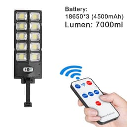 image-Newest 9000Lumens Solar LED Light Powerful Outdoor Solar Lamp With Sensor Waterproof Remote Control Light Wall Yard Street Lamp