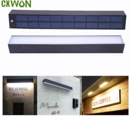 image-Solar Billboard Lights Led White/Warm Wall Garden Lamp Waterproof IP65 for Address Sign Lights Open House Signs Solar Light