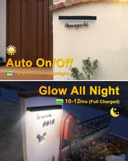 image-Solar Billboard Lights Led White/Warm Wall Garden Lamp Waterproof IP65 for Address Sign Lights Open House Signs Solar Light
