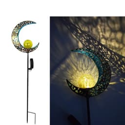 image-Led Solar Lights Outdoor Waterproof Moon Fire Fairy Lawn Garden Flamingo Lamp for Pathway Landscape Courtyard Garland Decoration