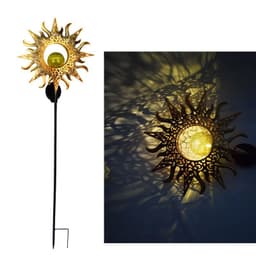 image-Led Solar Lights Outdoor Waterproof Moon Fire Fairy Lawn Garden Flamingo Lamp for Pathway Landscape Courtyard Garland Decoration