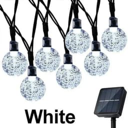 image-Solar String Lights Outdoor Crystal Fairy Light Chritmas Garland 8 Modes Waterproof Patio Light for Garden Party Decor