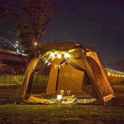 image-Portable Solar Camping Tent Light LED Waterproof Emergency Light Outdoor Lighting Hiking Backpack Foldable Inflatable Light