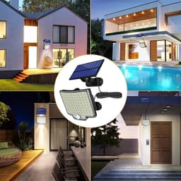 image-Solar Outdoor Garden Lights 3 Modes Household Yard Human Sensing 106 LED Lighting Wall Lights balcony Waterproof Hanging Lamps