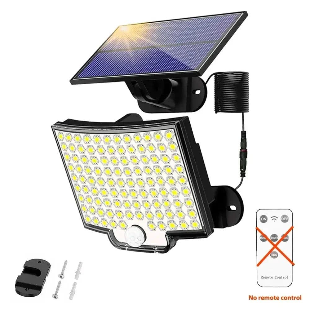 image-Solar Outdoor Garden Lights 3 Modes Household Yard Human Sensing 106 LED Lighting Wall Lights balcony Waterproof Hanging Lamps
