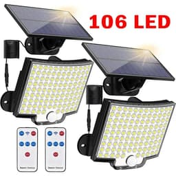 image-Solar Outdoor Garden Lights 3 Modes Household Yard Human Sensing 106 LED Lighting Wall Lights balcony Waterproof Hanging Lamps