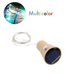 image-YORYZENG Solar Wine Bottle String Lights, 10-20 LEDs, 5Pcs