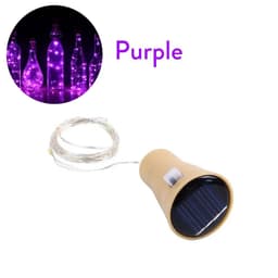 image-YORYZENG Solar Wine Bottle String Lights, 10-20 LEDs, 5Pcs