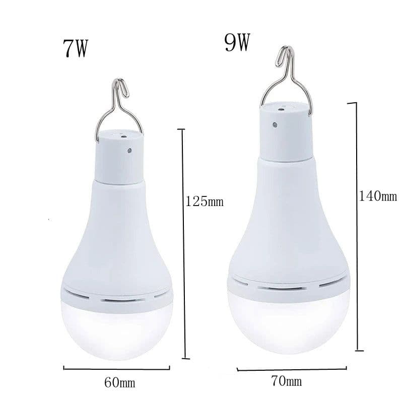 image-LED Solar Lamp Bulb Outdoor Waterproof Remote Control Timing Solar Garden Hanging Light Hiking Camping Fishing Emergency Lights