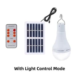 image-LED Solar Lamp Bulb Outdoor Waterproof Remote Control Timing Solar Garden Hanging Light Hiking Camping Fishing Emergency Lights