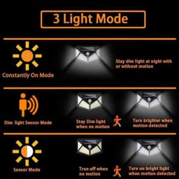 image-100 LED Solar Wall Lamp 4 Sides Luminous With Motion Sensor Human Induction Courtyard Waterproof Stairs Outdoor Wall Light