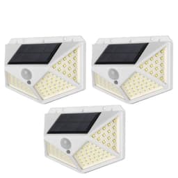 image-1/2/4/8/9PCS Solar Light Outdoor 100 LED Wall Lamp PIR Motion Sensor Lamp Waterproof LED Lights For Garden Street Decoration