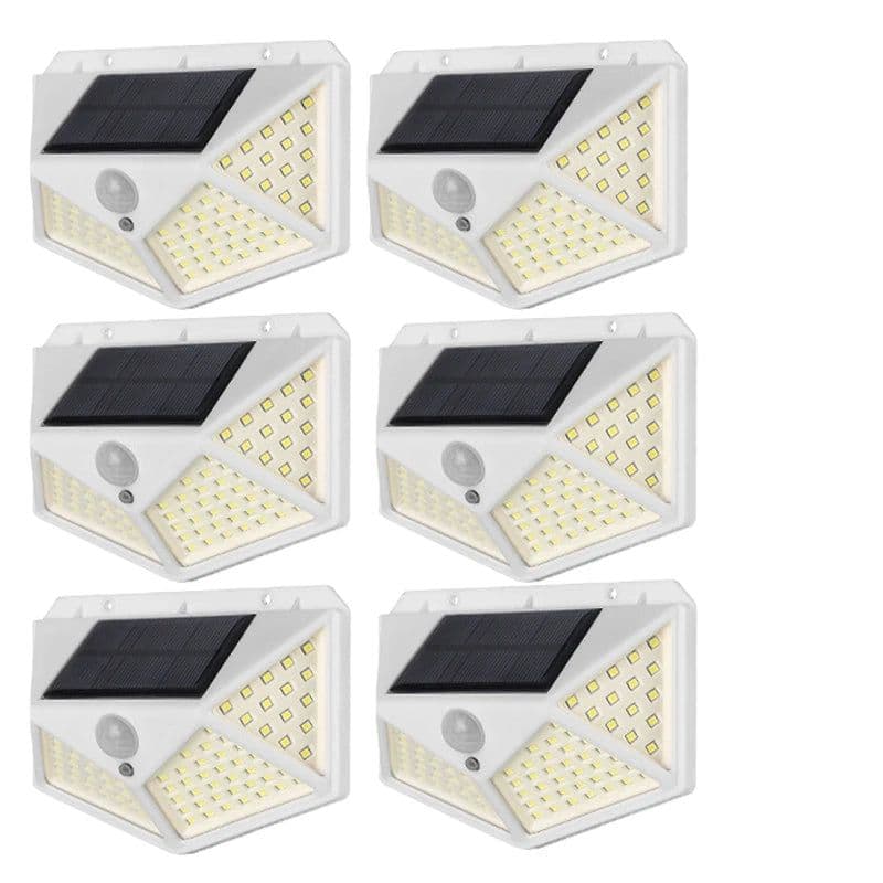 image-1/2/4/8/9PCS Solar Light Outdoor 100 LED Wall Lamp PIR Motion Sensor Lamp Waterproof LED Lights For Garden Street Decoration