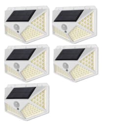 image-1/2/4/8/9PCS Solar Light Outdoor 100 LED Wall Lamp PIR Motion Sensor Lamp Waterproof LED Lights For Garden Street Decoration
